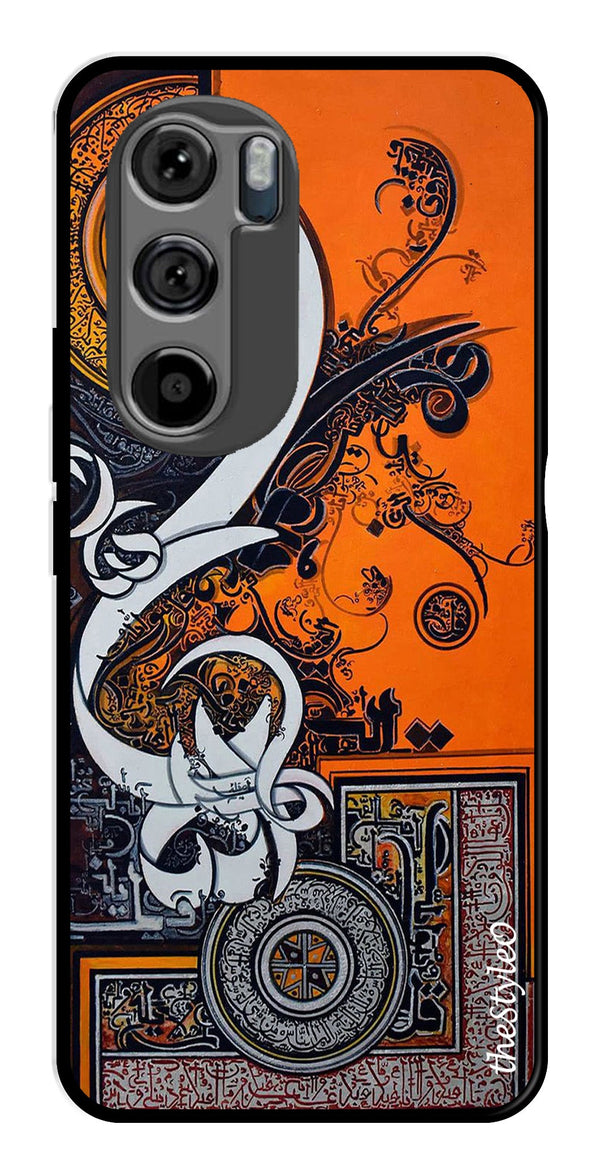 Oum Design Metal Mobile Case for Moto Edge 30 (Design No -15)
