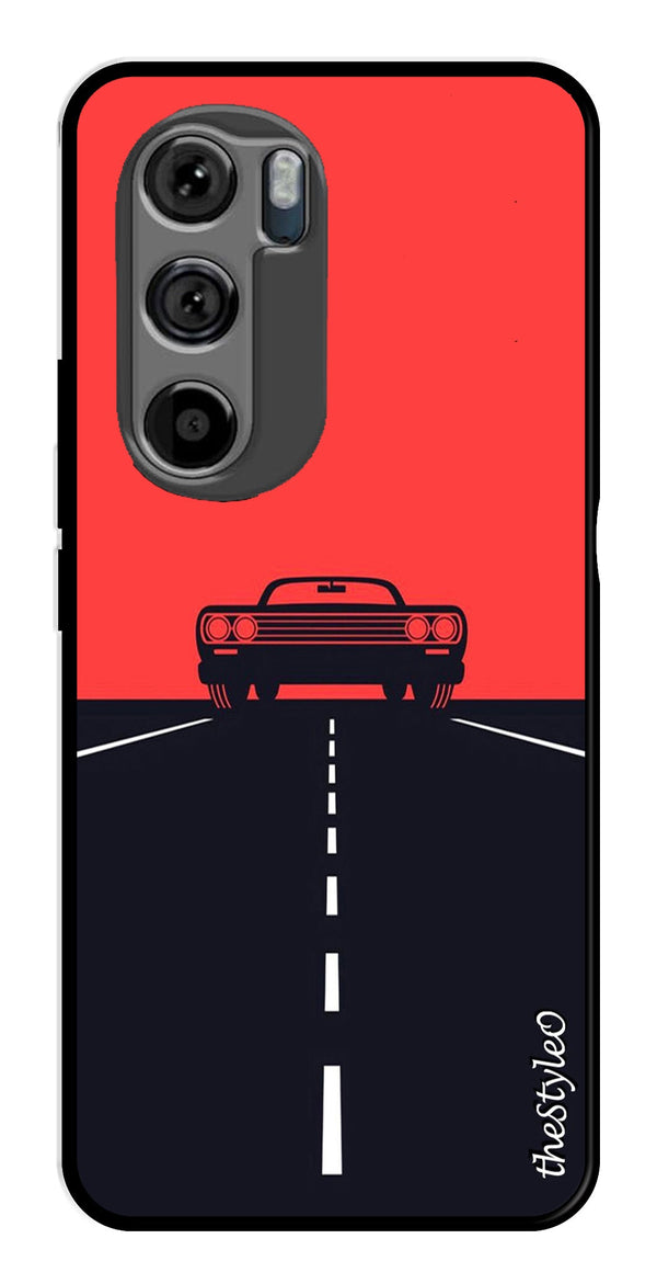 Owls Pattern Metal Mobile Case for Moto Edge 30 (Design No -20)