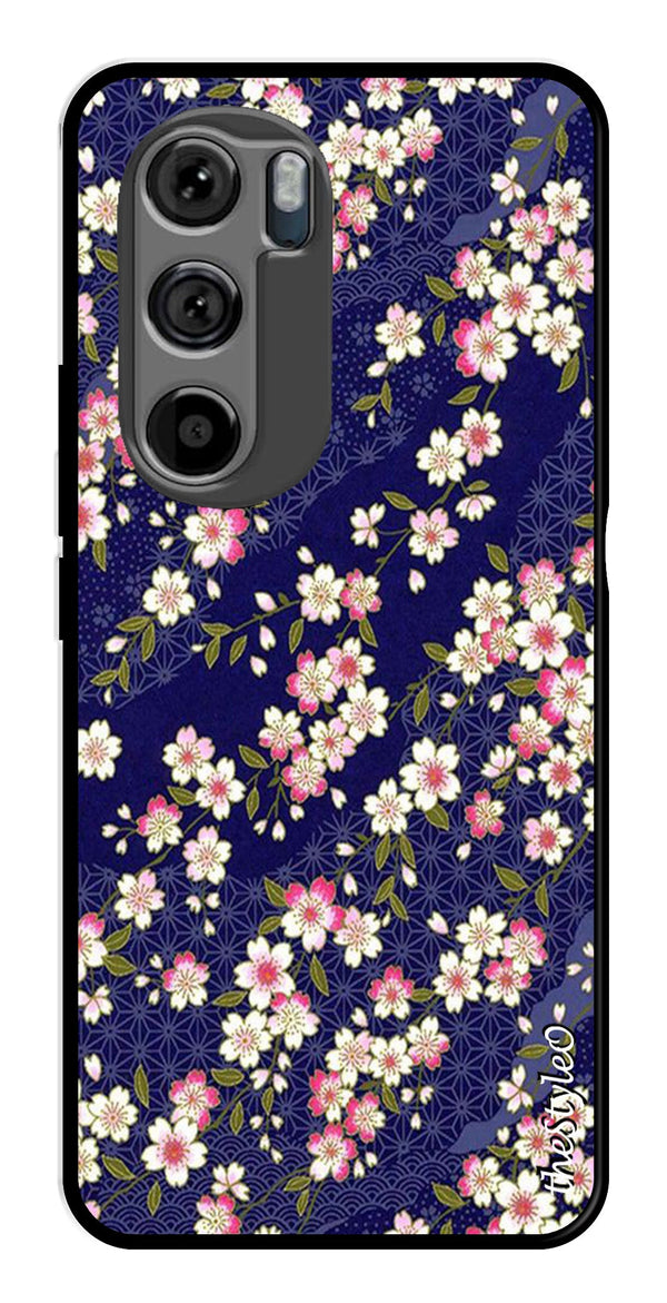 Marble Design Metal Mobile Case for Moto Edge 30 (Design No -24)