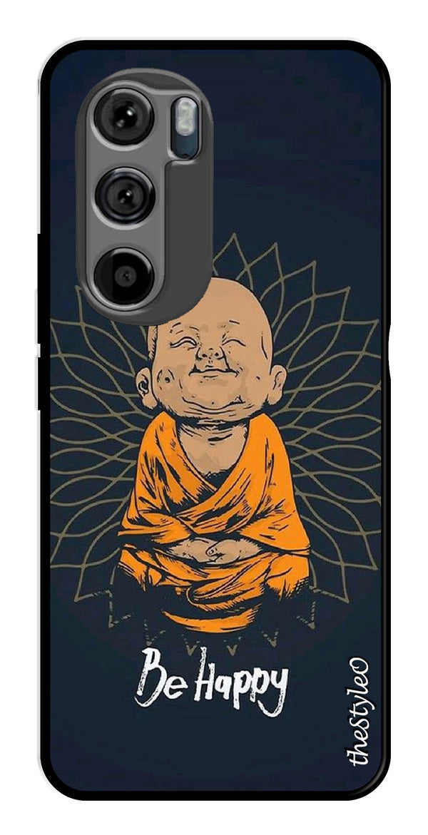 Owl Design Metal Mobile Case for Moto Edge 30 (Design No -26)