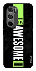 Alphabets Metal Mobile Case for Moto Edge 30 (Design No -32)