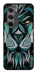 Muted Rainbow Metal Mobile Case for Moto Edge 30 (Design No -39)