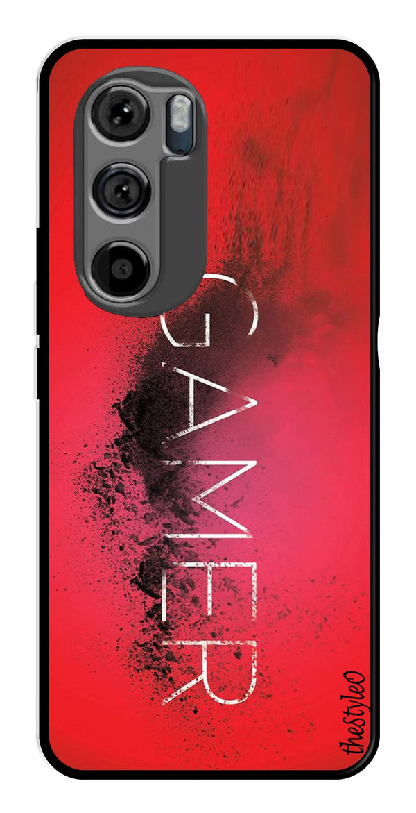 Lion Pattern Metal Mobile Case for Moto Edge 30 (Design No -40)