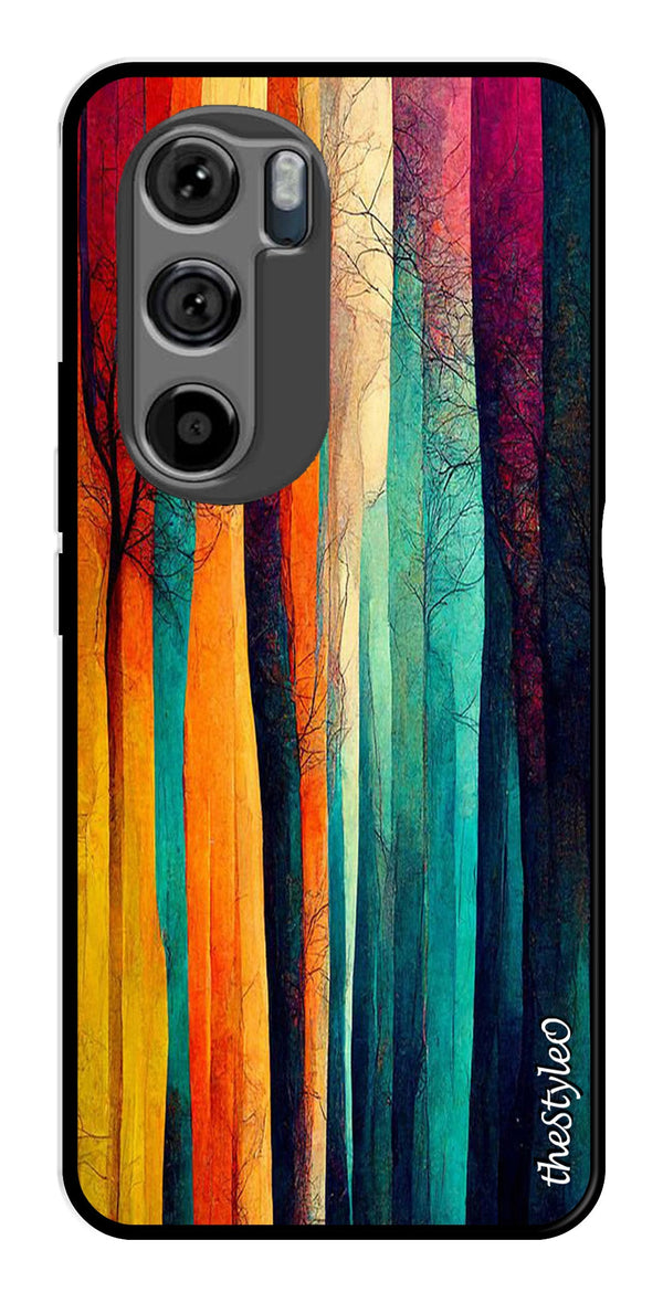 Marble Design Metal Mobile Case for Moto Edge 30 (Design No -46)