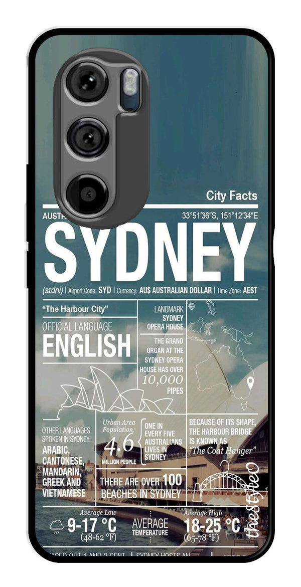 Sydney Metal Mobile Case for Moto Edge 30 (Design No -69)