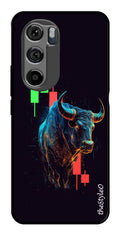 Stock Market Metal Mobile Case for Moto Edge 30 (Design No -77)