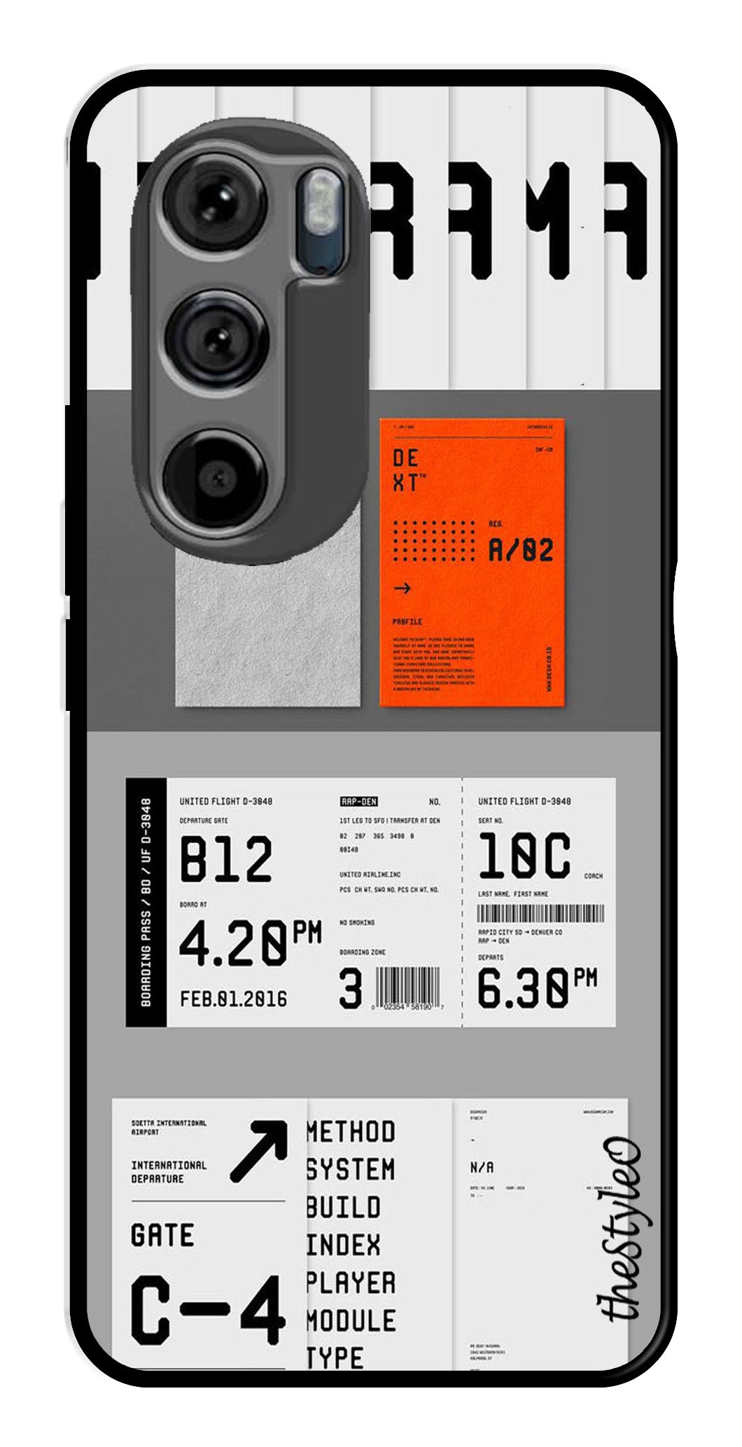 Monorama Metal Mobile Case for Moto Edge 30 (Design No -80)