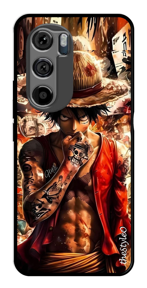 Monkey D Luffy Metal Mobile Case for Moto Edge 30 (Design No -83)