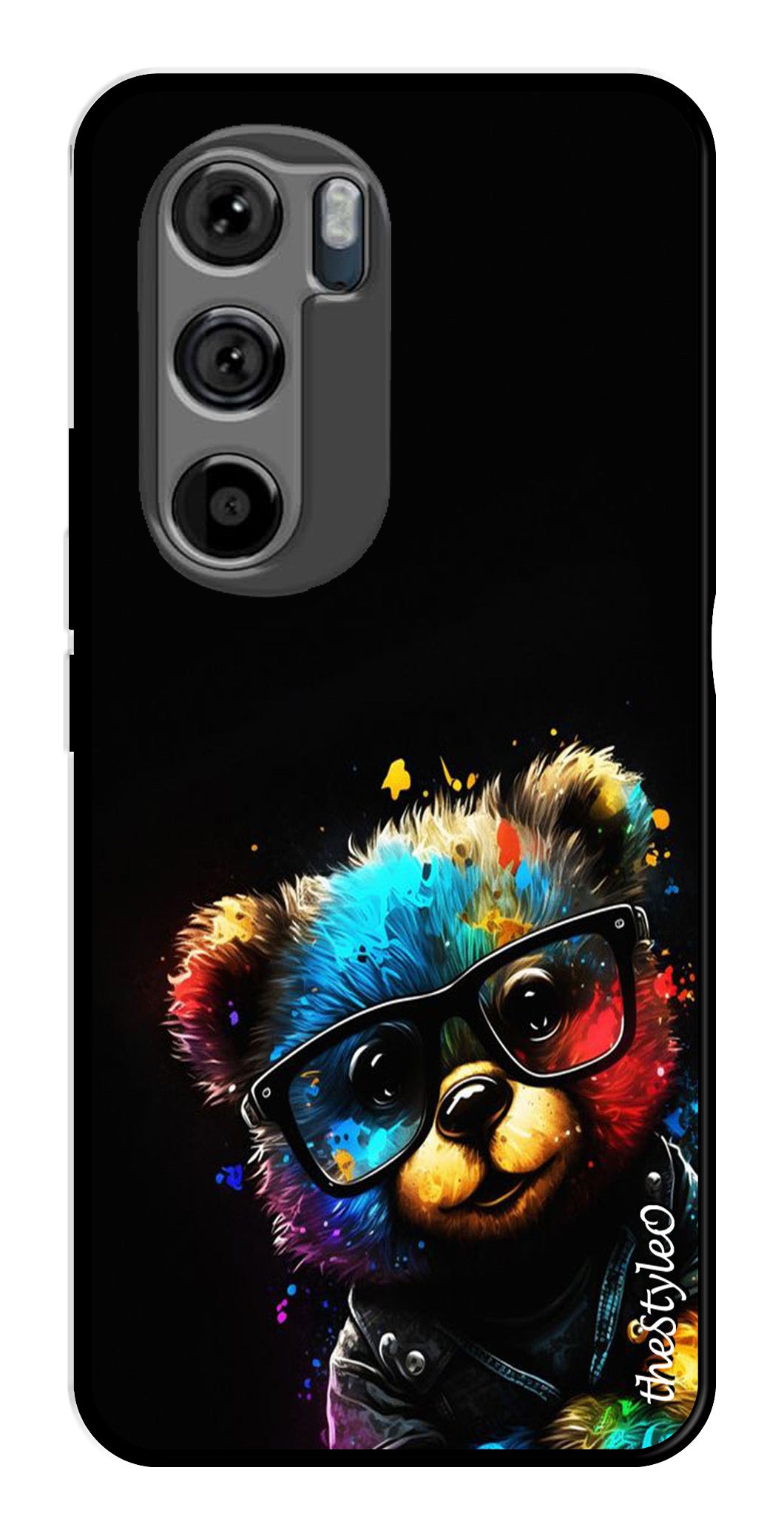 Teddy Bear Metal Mobile Case for Moto Edge 30 (Design No -94)