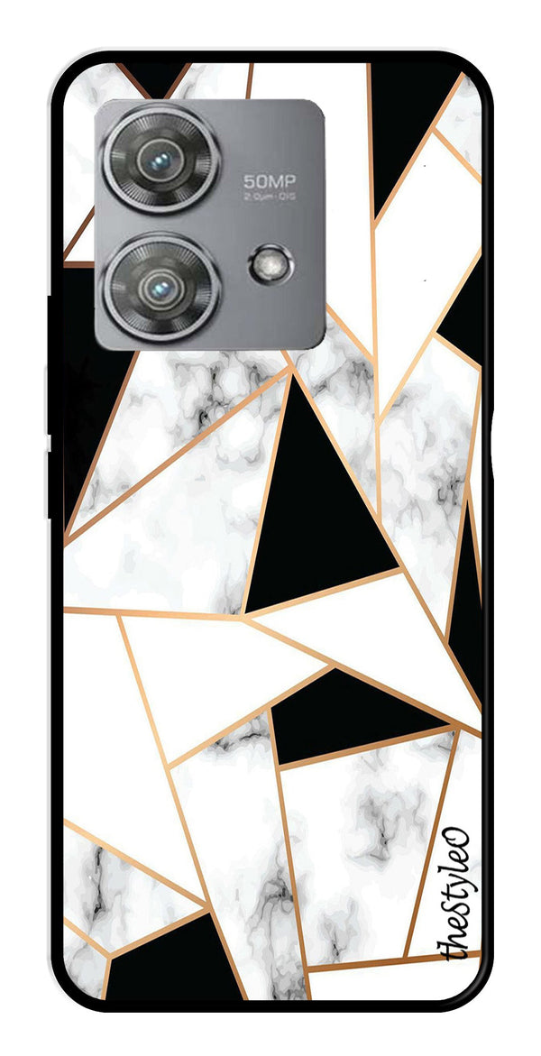 Marble Design2 Metal Mobile Case for Moto Edge 40 Neo 5G (Design No -08)
