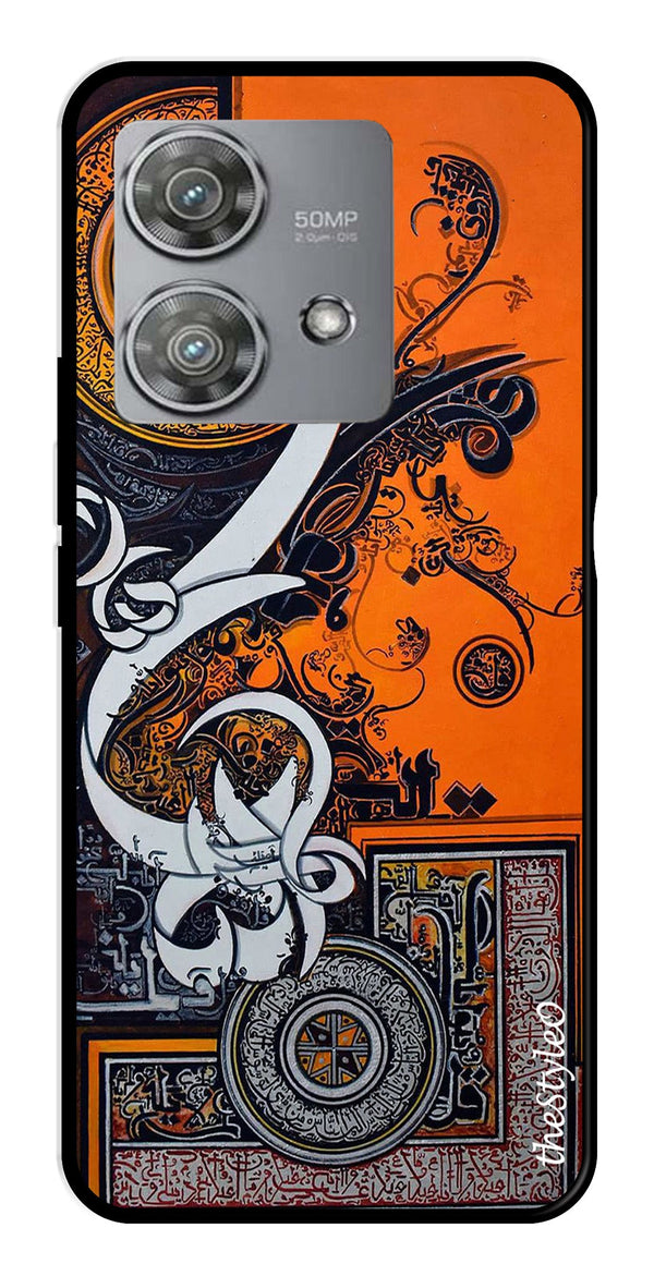 Oum Design Metal Mobile Case for Moto Edge 40 Neo 5G (Design No -15)