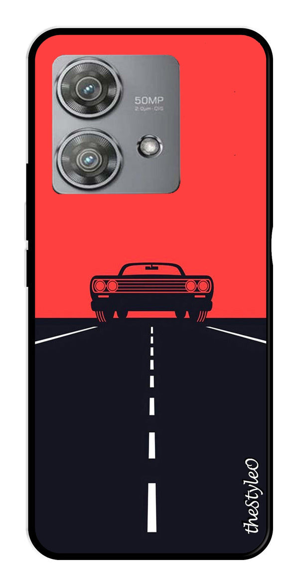 Owls Pattern Metal Mobile Case for Moto Edge 40 Neo 5G (Design No -20)