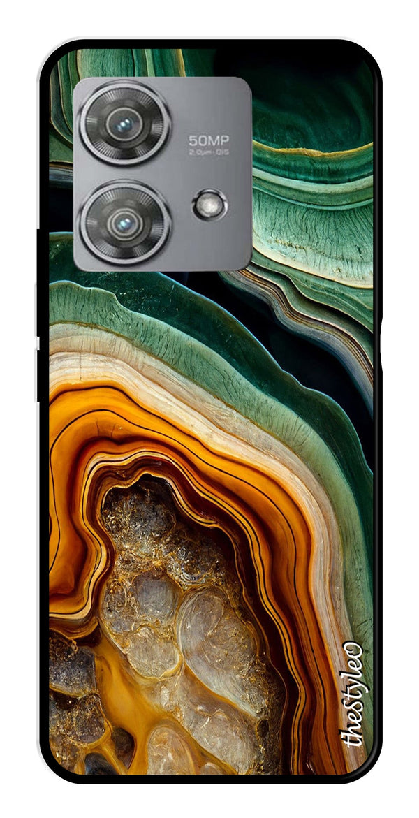 Be Happy Metal Mobile Case for Moto Edge 40 Neo 5G (Design No -27)