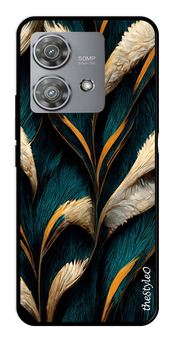 Vintage Car Metal Mobile Case for Moto Edge 40 Neo 5G (Design No -29)