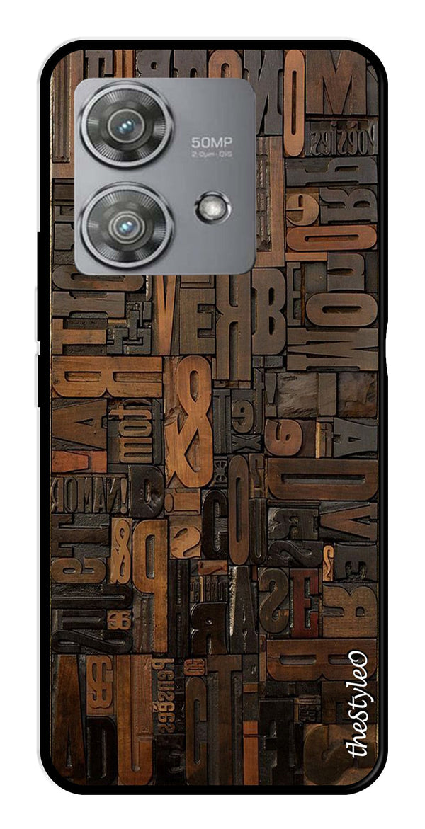 Muted Rainbow Metal Mobile Case for Moto Edge 40 Neo 5G (Design No -31)