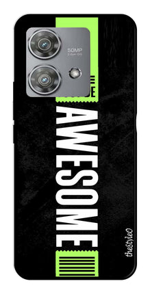 Alphabets Metal Mobile Case for Moto Edge 40 Neo 5G