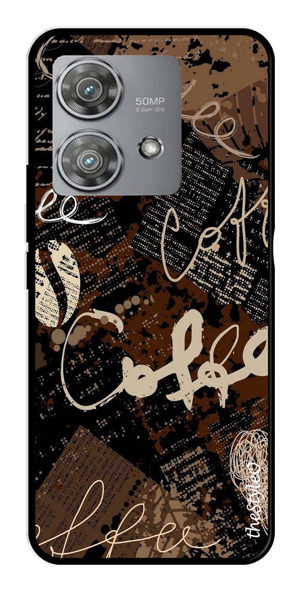 Marble Pattern Metal Mobile Case for Moto Edge 40 Neo 5G (Design No -36)