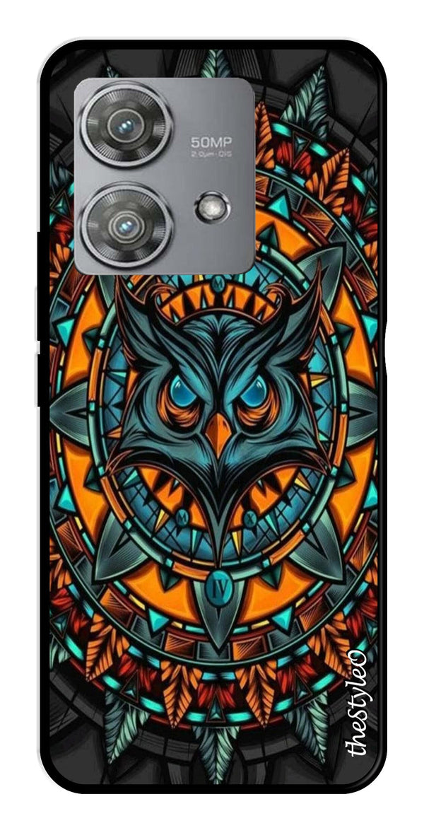 Gamer Pattern Metal Mobile Case for Moto Edge 40 Neo 5G (Design No -41)