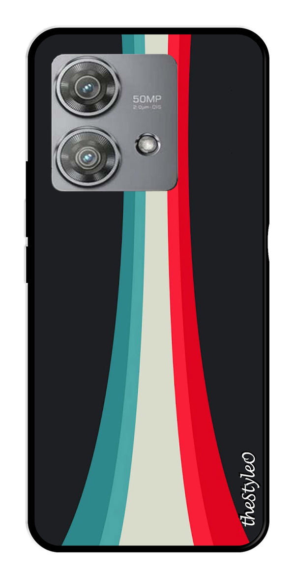 Modern Art Colorful Metal Mobile Case for Moto Edge 40 Neo 5G (Design No -47)