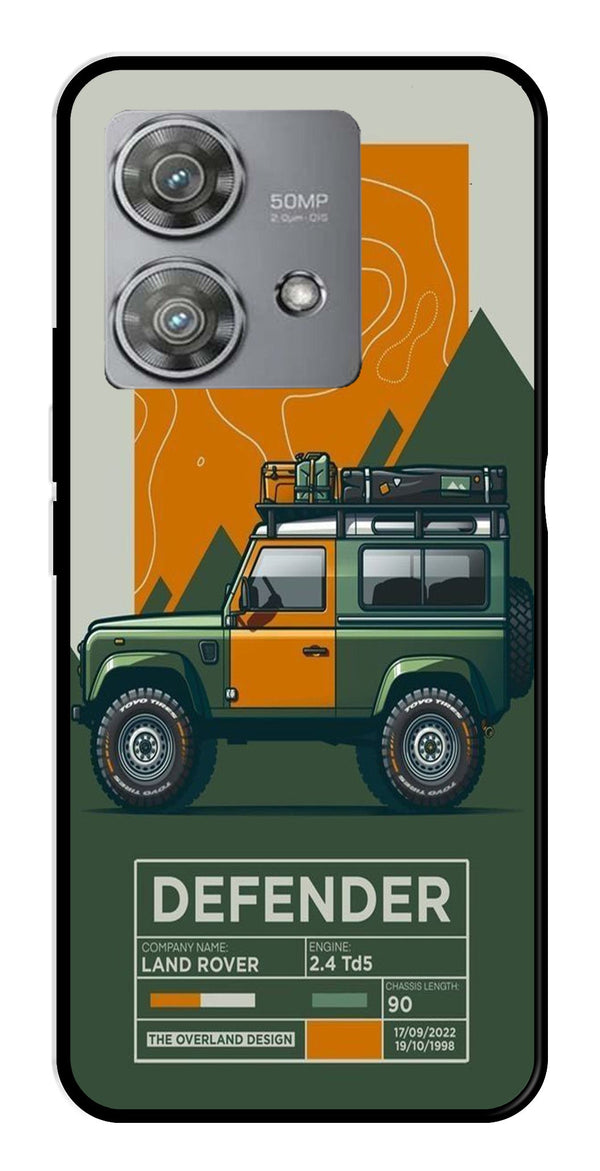 Defender Metal Mobile Case for Moto Edge 40 Neo 5G (Design No -72)