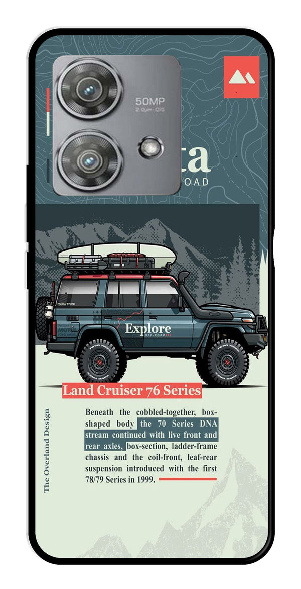 Land Cruiser Metal Mobile Case for Moto Edge 40 Neo 5G (Design No -78)