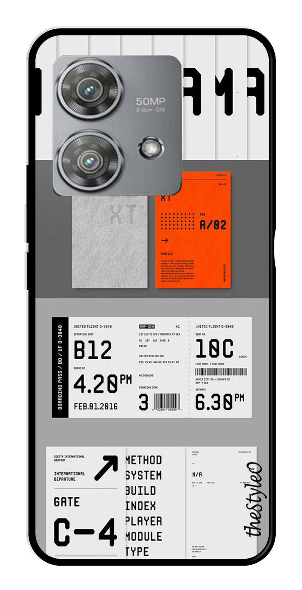 Monorama Metal Mobile Case for Moto Edge 40 Neo 5G (Design No -80)