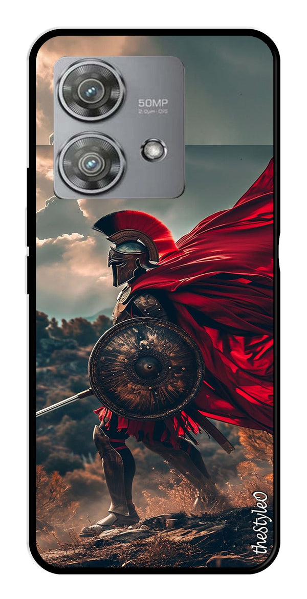 Spartan Fighter Metal Mobile Case for Moto Edge 40 Neo 5G (Design No -89)