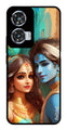 Lord Radha Krishna Metal Mobile Case for Moto Edge 50 Fusion 5G (Design No -01)