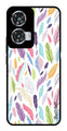 Colorful Feathers Metal Mobile Case for Moto Edge 50 Fusion 5G (Design No -06)