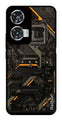 Circuit Design Metal Mobile Case for Moto Edge 50 Fusion 5G (Design No -63)