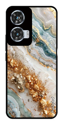 Marble Design Metal Mobile Case for Moto Edge 50 Fusion 5G