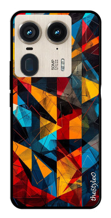 Abstract Art Metal Mobile Case for Moto Edge 50 Ultra 5G