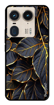 Gold Leaf Metal Mobile Case for Moto Edge 50 Ultra 5G