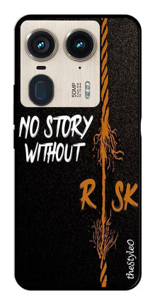 No Story without Risk Metal Mobile Case for Moto Edge 50 Ultra 5G