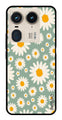 Floral Design Metal Mobile Case for Moto Edge 50 Ultra 5G (Design No -87)