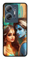 Lord Radha Krishna Metal Mobile Case for Infinix Hot 30 5G (Design No -01)