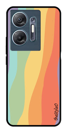 Muted Rainbow Metal Mobile Case for Infinix Hot 30 5G