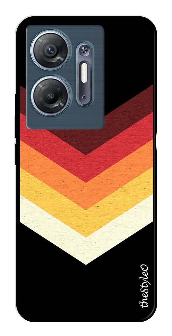MultiColor Arrow Metal Mobile Case for Infinix Hot 30 5G (Design No -04)