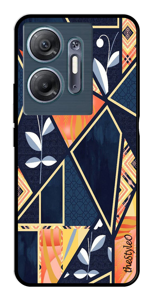 Marble Design Metal Mobile Case for Infinix Hot 30 5G (Design No -07)