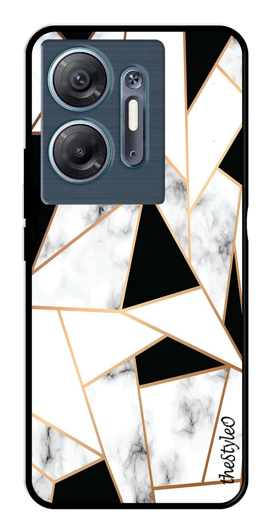 Marble Design2 Metal Mobile Case for Infinix Hot 30 5G (Design No -08)