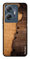 Wooden Design Metal Mobile Case for Infinix Hot 30 5G (Design No -13)