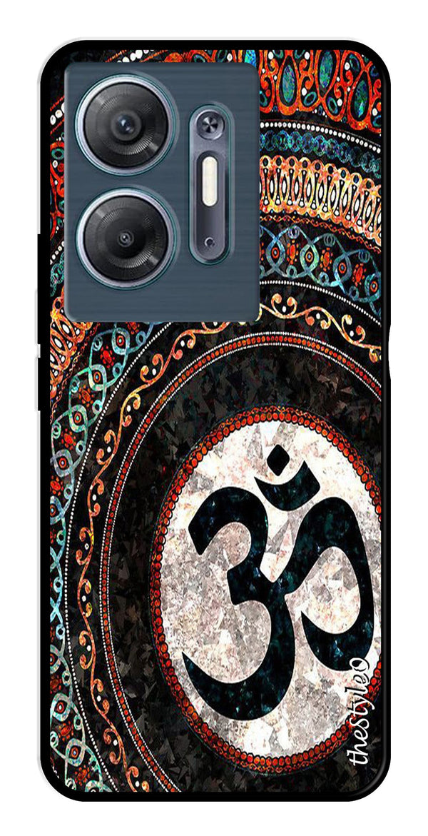 Leafs Design Metal Mobile Case for Infinix Hot 30 5G (Design No -14)