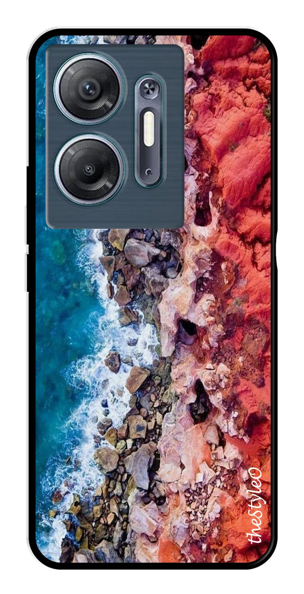 MultiColor Pattern Metal Mobile Case for Infinix Hot 30 5G (Design No -17)