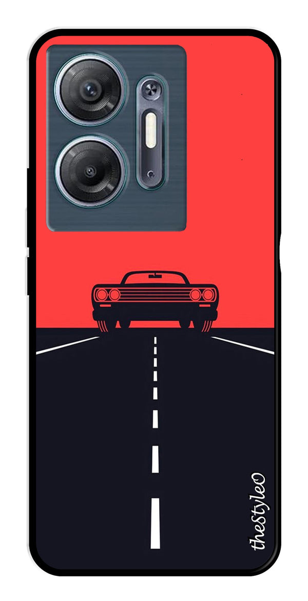 Owls Pattern Metal Mobile Case for Infinix Hot 30 5G (Design No -20)