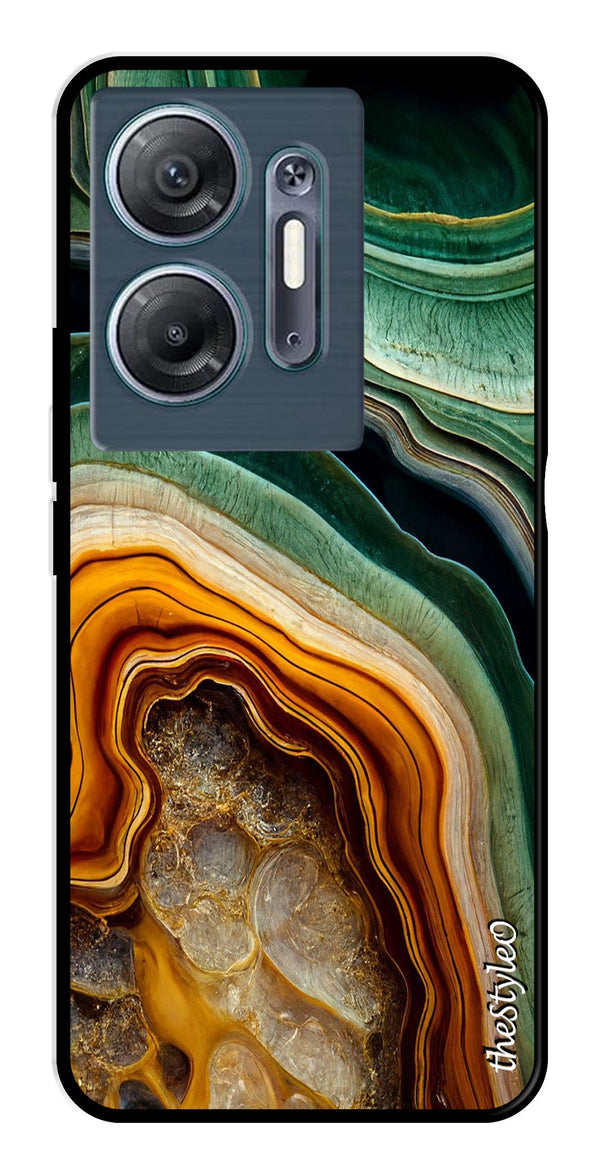 Be Happy Metal Mobile Case for Infinix Hot 30 5G (Design No -27)