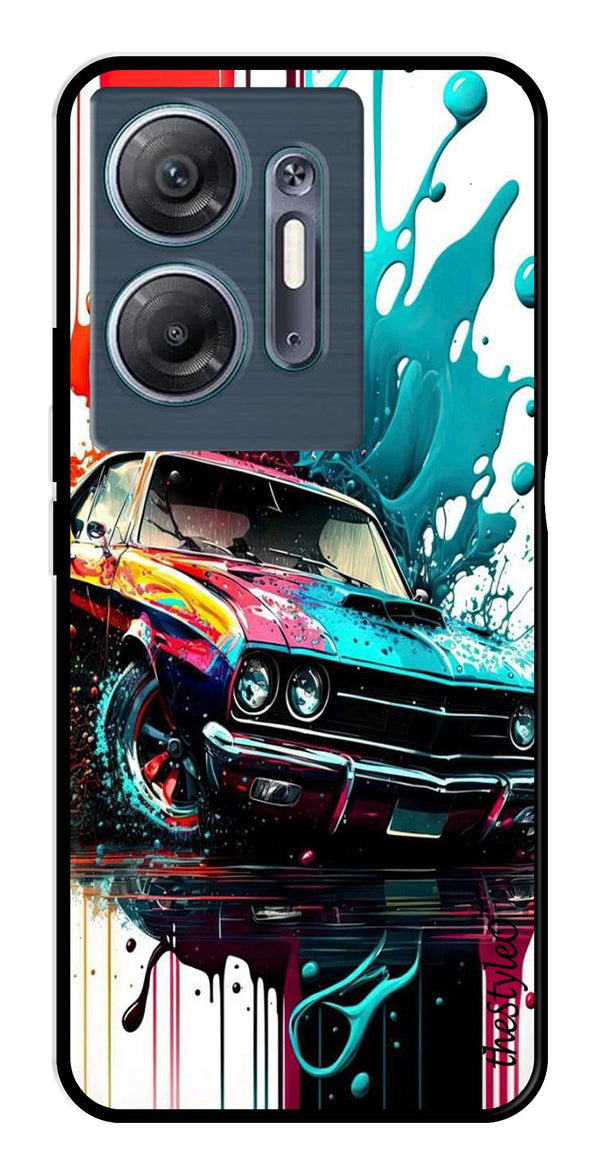 Marble Design Metal Mobile Case for Infinix Hot 30 5G (Design No -28)