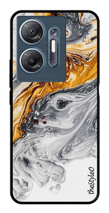 Army Pattern Metal Mobile Case for Infinix Hot 30 5G