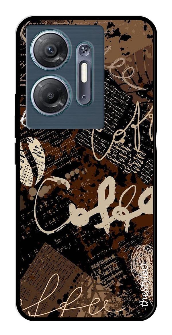 Marble Pattern Metal Mobile Case for Infinix Hot 30 5G (Design No -36)