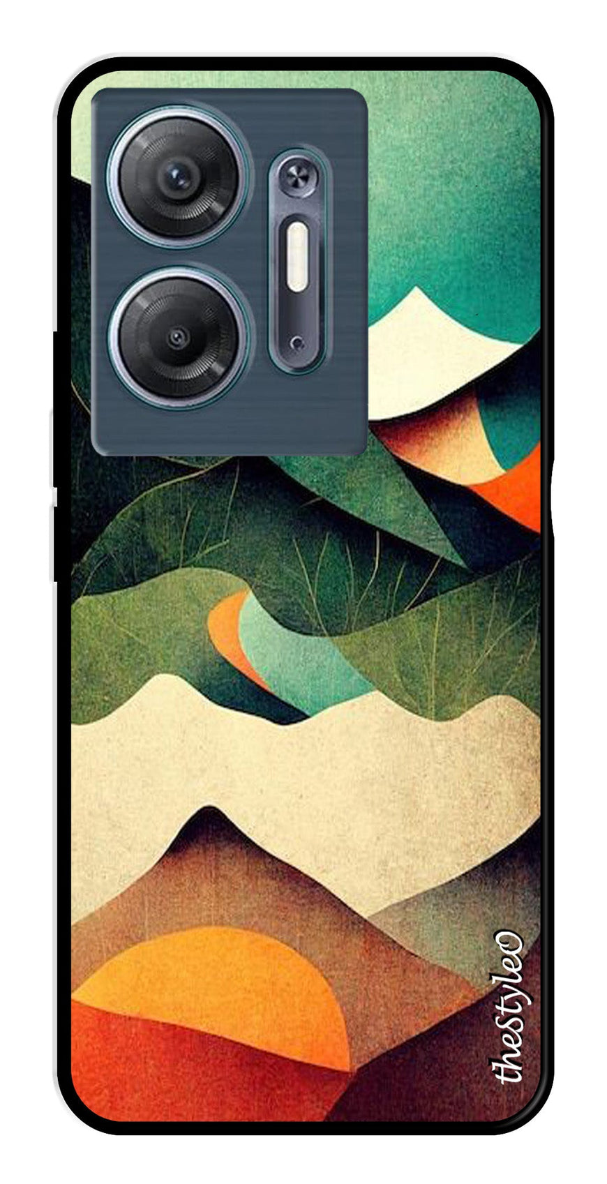 Owl Pattern Metal Mobile Case for Infinix Hot 30 5G (Design No -42)