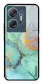 Orange Green Pattern Metal Mobile Case for Infinix Hot 30 5G (Design No -45)